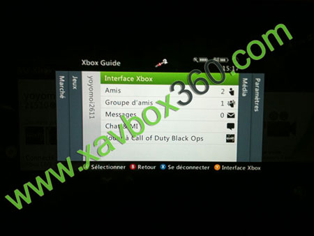 interface xbox 360