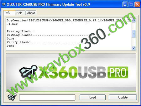 update x360usb pro